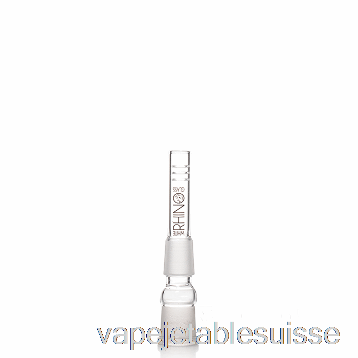 Vape Suisse Rhinocéros Blanc 19/19 Tige En Verre 3 Pouces